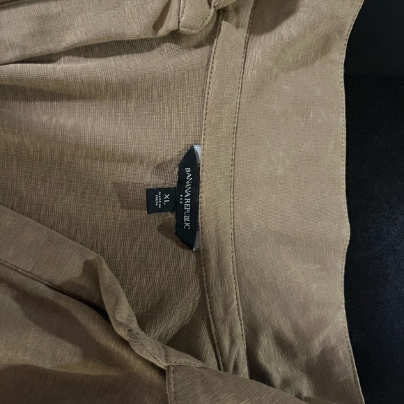 Banana Republic Johnny Collar Dress XL in Whiskey Brown - Picture 11 of 11